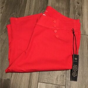 NWT!  DG2 by Diane Gilman Bright Red Women's Jeans